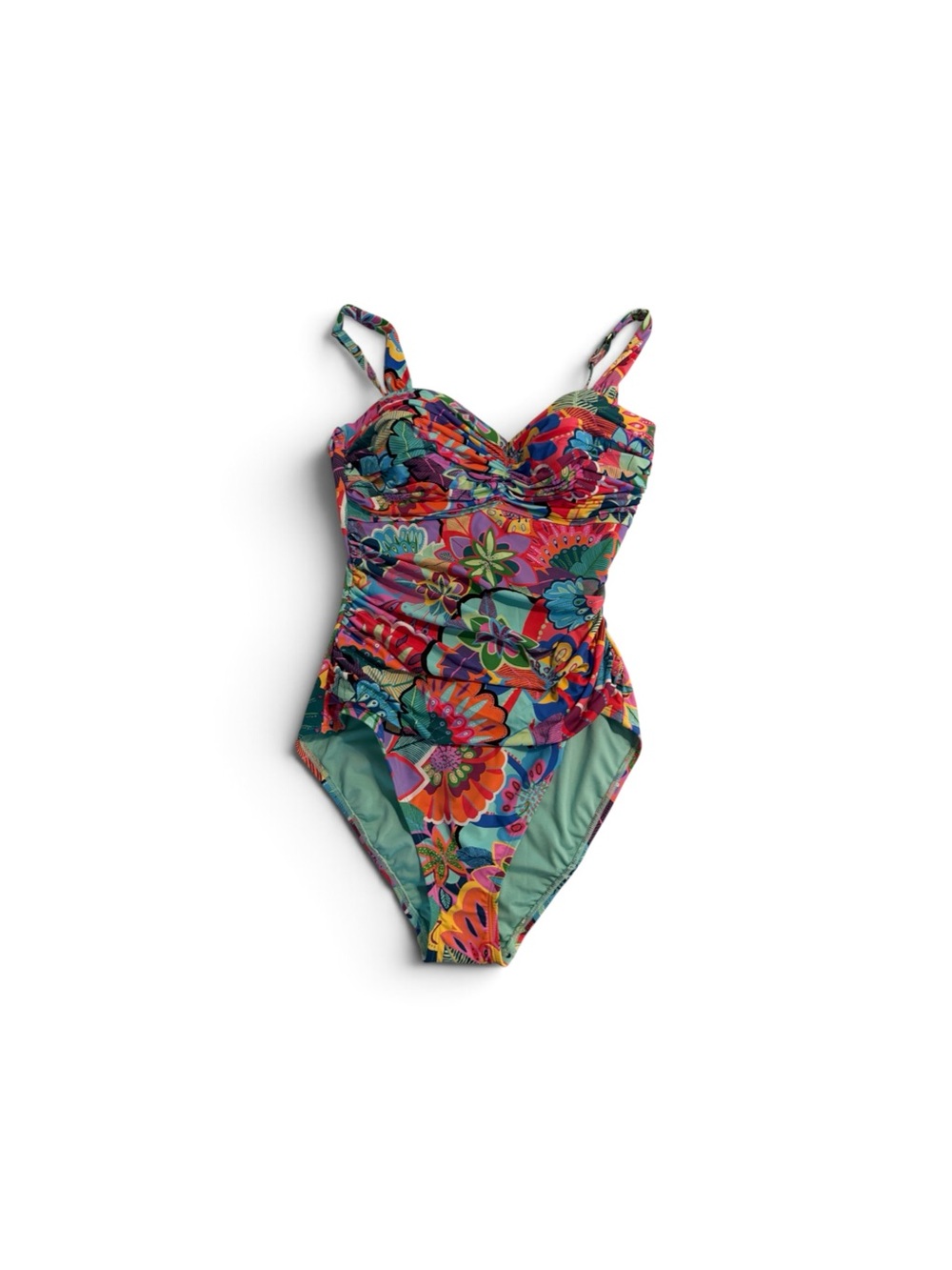 Bleu Rod Beattie Dream Weaver Shirred One-Piece Swimsuit 12 / Dream Weaver